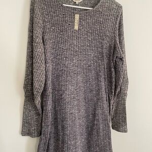 Madewell Heathered Long Sleeve Dress